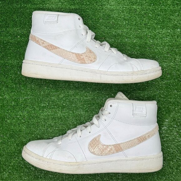 Nike Court Royale 2 Mid Snakeskin Swoosh Women's Size 7.5 White AF1 DD9666-100 - Picture 7 of 8